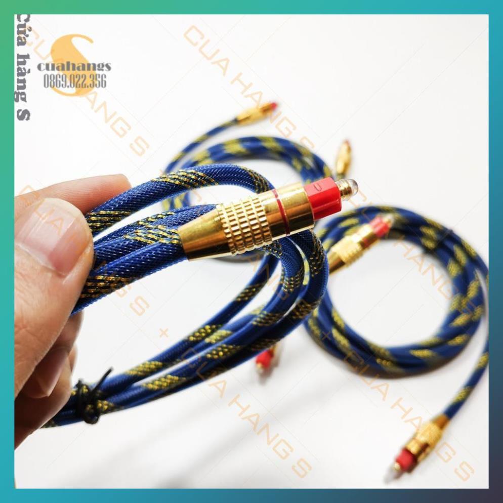 Dây cáp âm thanh Optical, dây quang bọc sợi chất lượng cao - Toslink nhiều màu