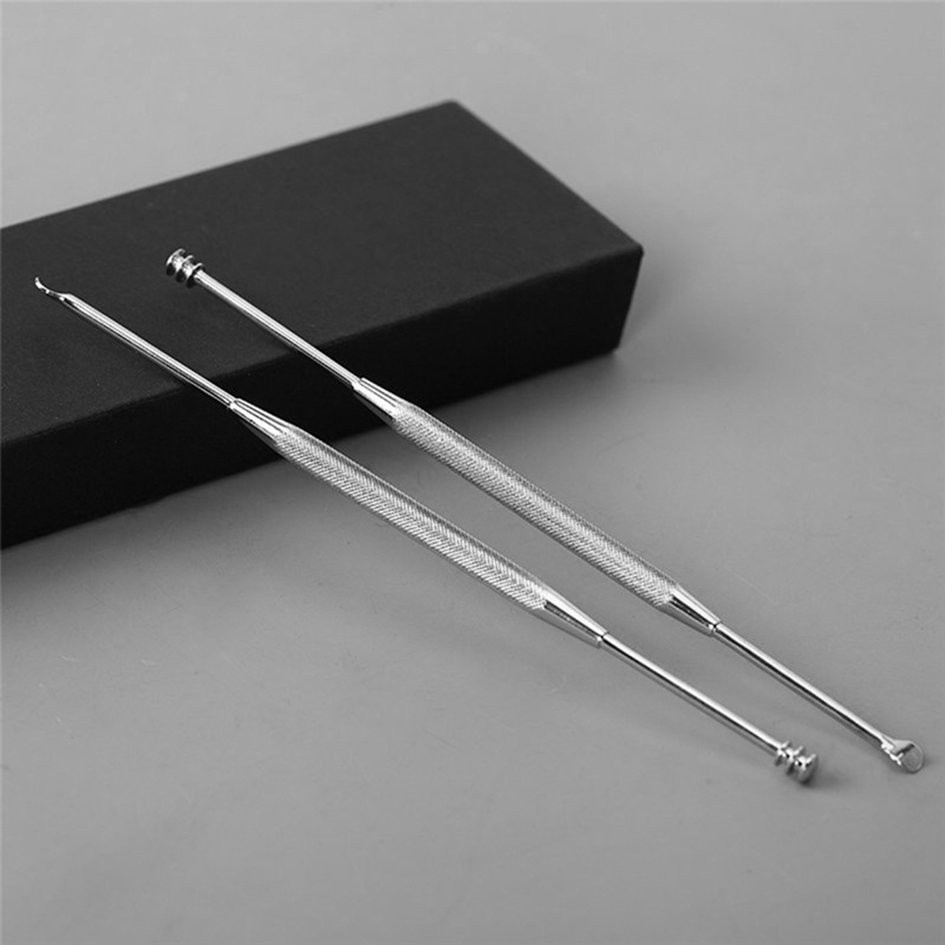 Muỗng Lấy Ráy Tai Hai Mặt Bằng Thép Không Gỉ Tiện Dụng