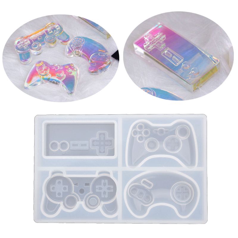 Khuôn silicone hình áy chơi game 4 phong cách tự làm trang sức