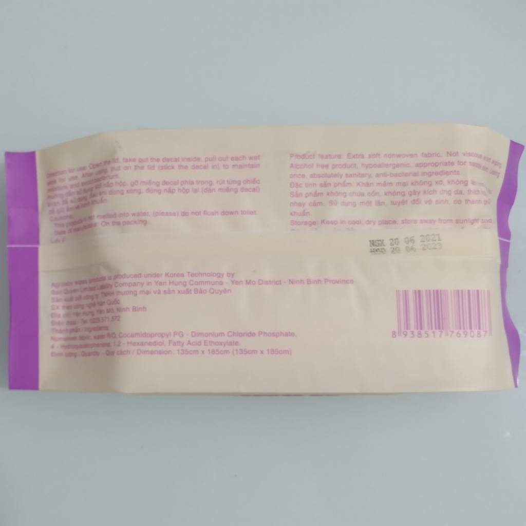 Khăn Giấy Ướt Cao Cấp MOM LOVE Siêu Dai Không Mùi An Toàn Cho Bé