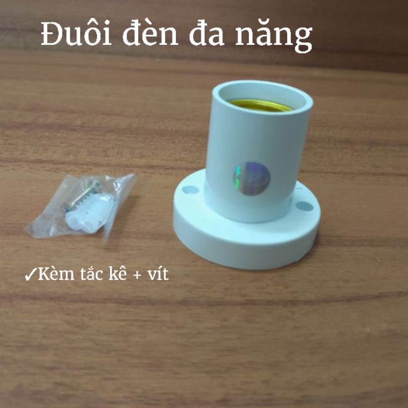 Đuôi đèn đa năng bắt xéo, bắt thẳng ANPHAT có tem chính hãng - tặng kèm tắc kê và vít