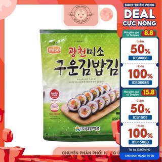 Rong biển cuộn cơm rong biển cuôn Kimbap rong biển cuộn sushi hãng Miso Hàn Quốc Chính Hãng Gói 20g