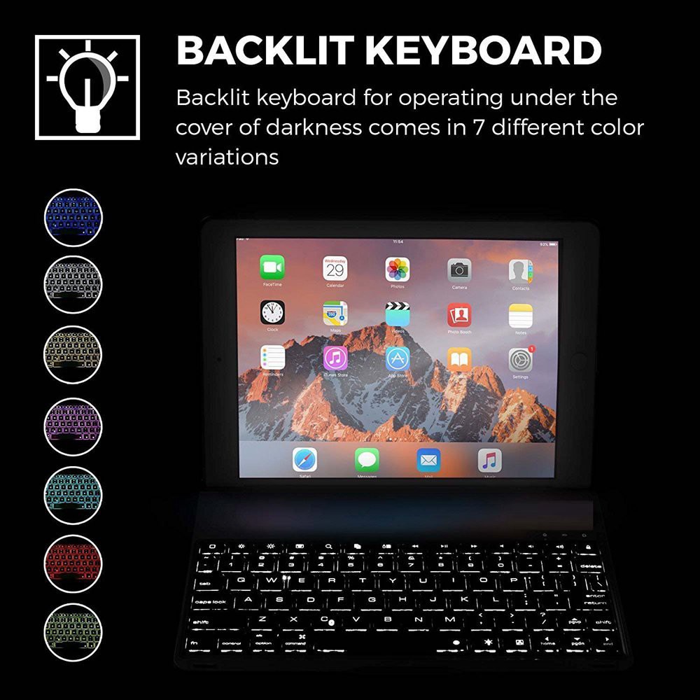 Bàn phím Bluetooth dành cho ipad Air 3 2019 10.5 inch xoay 360 độ 7 màu đèn cho bàn phím !!!