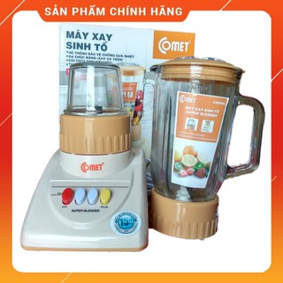 Máy Xay Sinh Tố Comet CM9956 1.25L 2 Cối Thủy Tinh - Hàng Chính Hãng - Bảo Hành 12 Tháng
