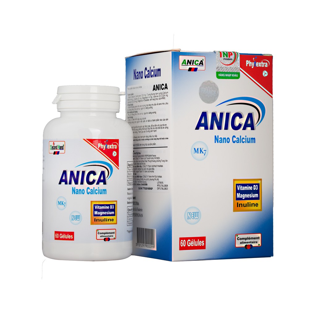 (NHẬP KHẨU) - VIÊN UỐNG ANICA BỔ SUNG CANXI - ANICA NANO CALCIUM