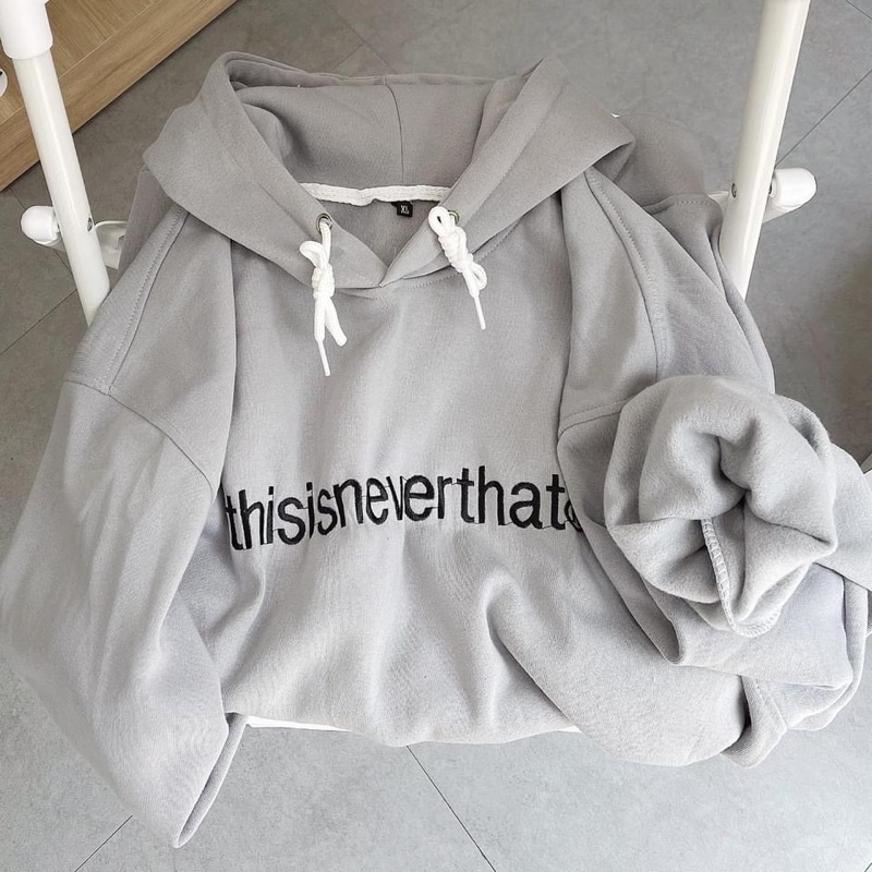 Áo Hoodie Nỉ Lót Bông form rộng chữ thêu This unisex nam nữ[ Ảnh thật ] 2t.clothes