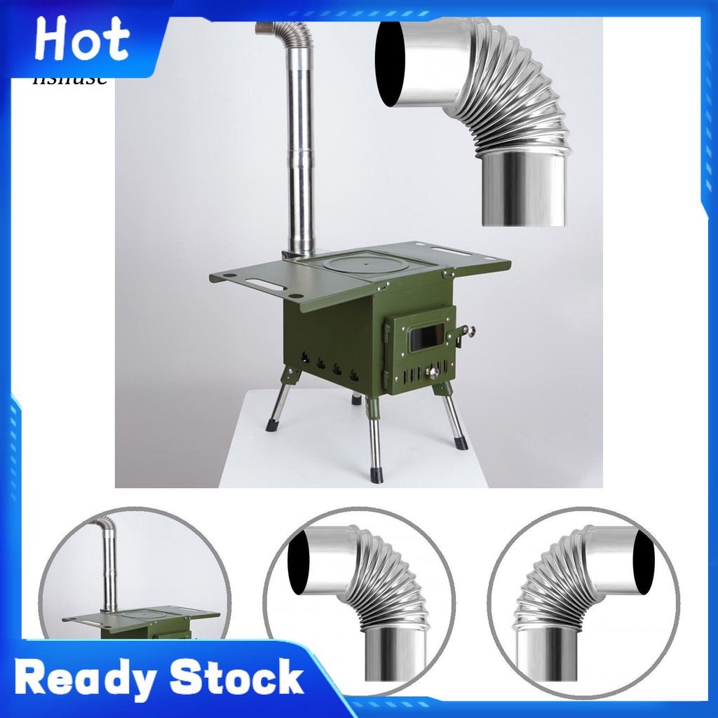 Bếp lò đốt củi cắm trại chống rò rỉ tiện lợi