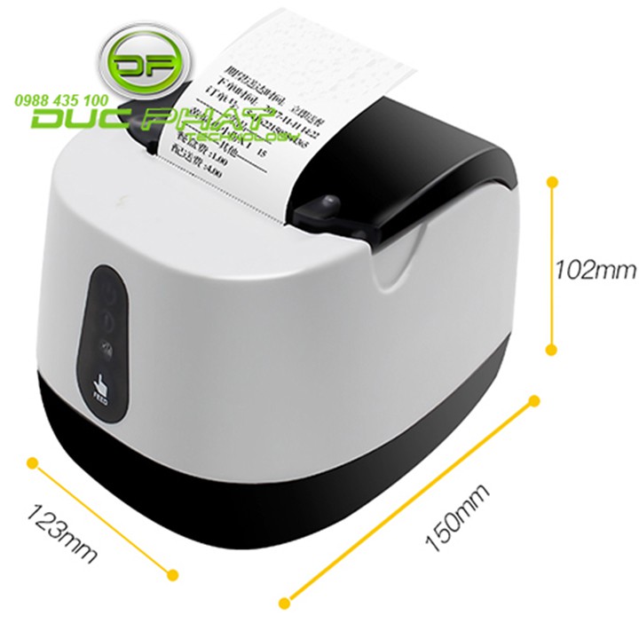 COMBO máy in hóa đơn Bluetooth +5 cuộn giấy in k58