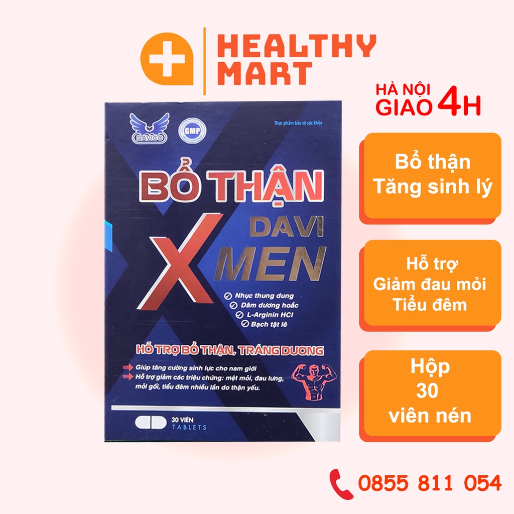 ✔️️️Tăng sinh lý nam giới Xmen Davi - Bổ thận, tráng dương, kéo dài thời gian - giảm đau mỏi, tiều đêm
