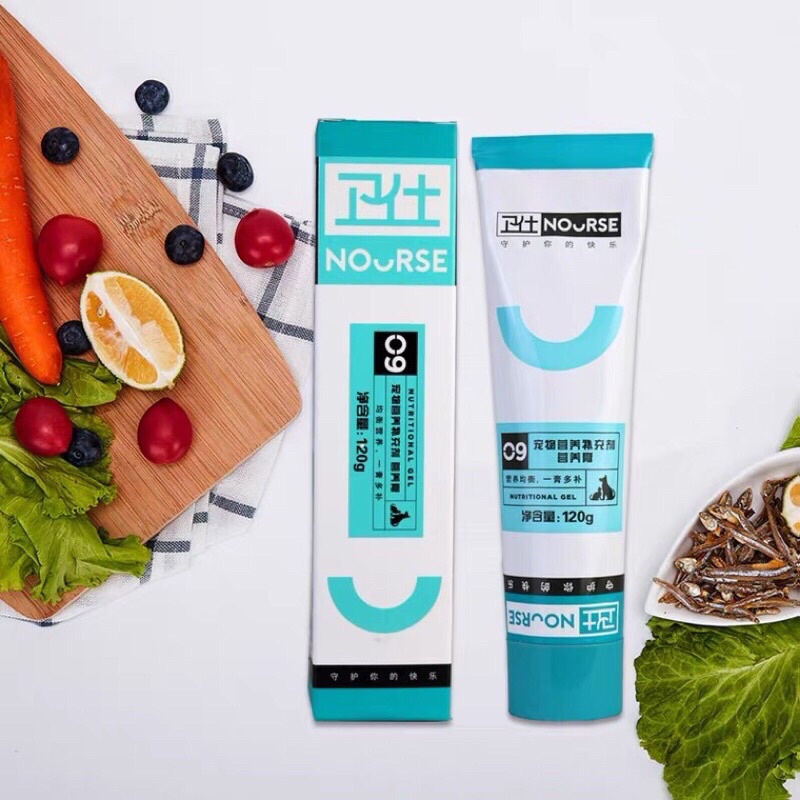 Tuýp 120gr -Nourse Nutritional Gel  -Gel ăn bổ sung dinh dưỡng cho chó mèo biếng ăn, ốm yếu