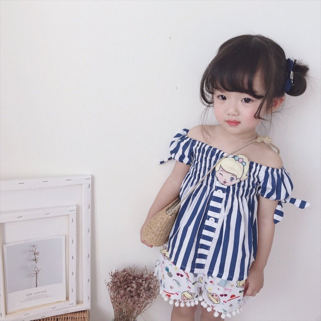 Set đồ Babies bé gái (sẵn hàng, video, ảnh thật)