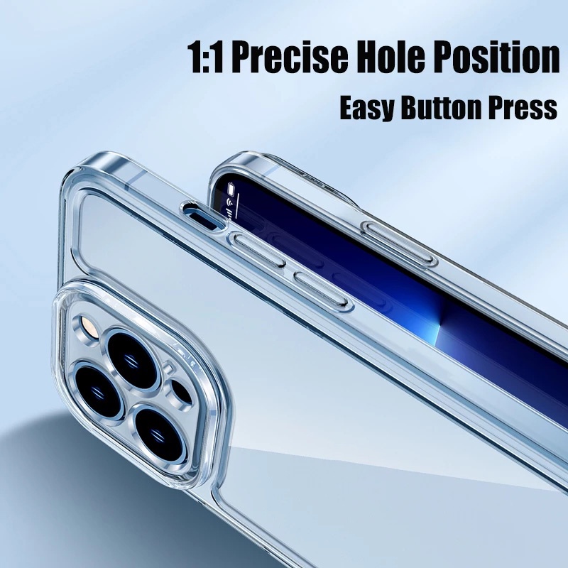 Ốp điện thoại silicone dẻo trong suốt chống sốc thích hợp cho For iPhone 15 Pro Max 14 Plus 13 12 11 X Xr Xs 7 8 SE 2020