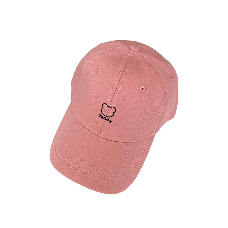 Mũ Lưỡi Trai Thêu Hình Gấu Dễ Thương Phong Cách Hàn Quốc Thời Trang Mùa Hè Cho Nữ