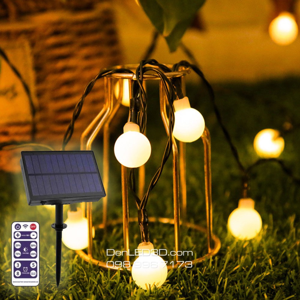 [Remote] Đèn Fairy Light Năng Lượng Mặt Trời Chống Nước Trang Trí Sân Vườn