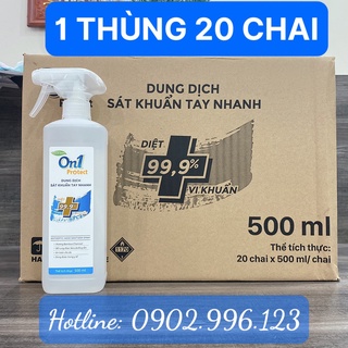 Nguyên Thùng 20 Chai xịt sát khuẩn tay nhanh On1 Protect (Hương BamBoo Charcoal)