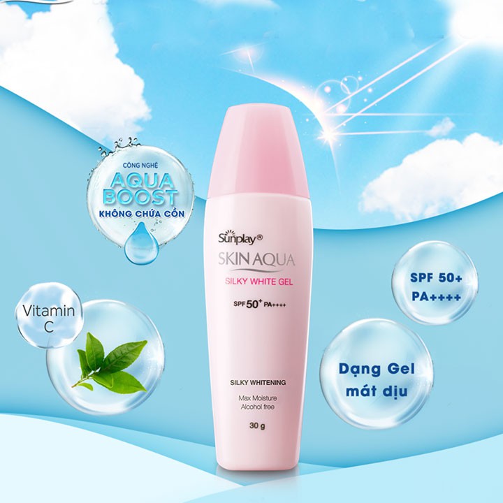 Sữa Chống Nắng Dưỡng Ẩm, Sáng Da, Ngừa Mụn Sunplay Skin Aqua SPF 50+ PA++++