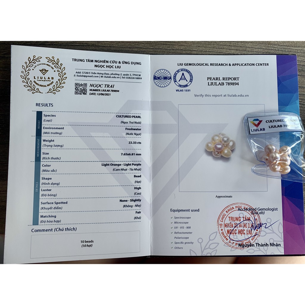 Trang sức Vòng tay BẠC 925 SENYDA ngọc trai nước ngọt mix bi giác VT124