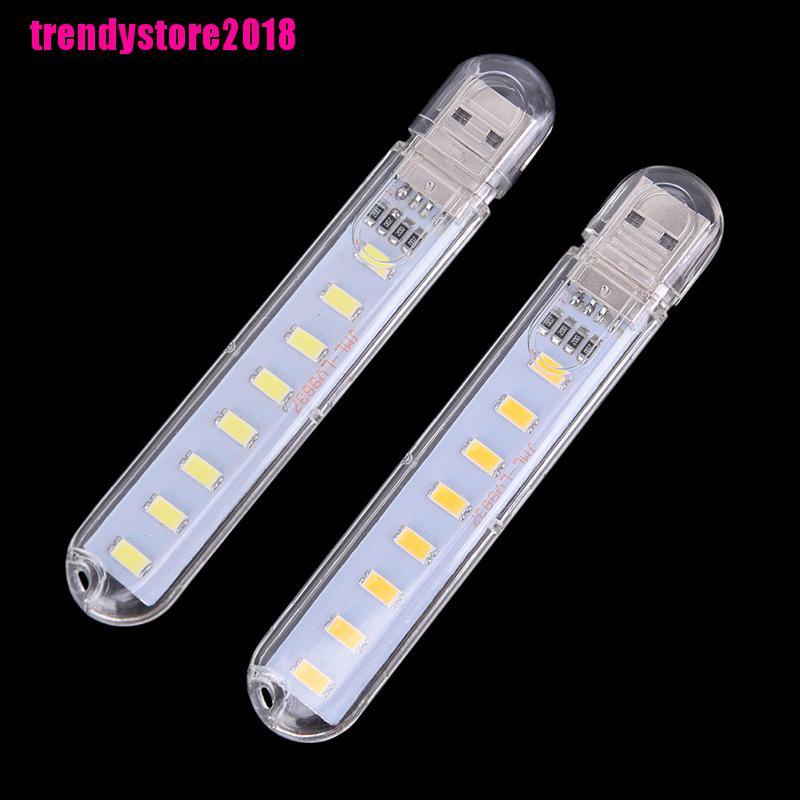 Đèn LED USB 5V 8 Bóng Di Động Cho Máy Tính