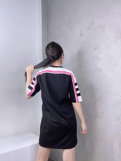 Váy suông Adidas phối sọc vai