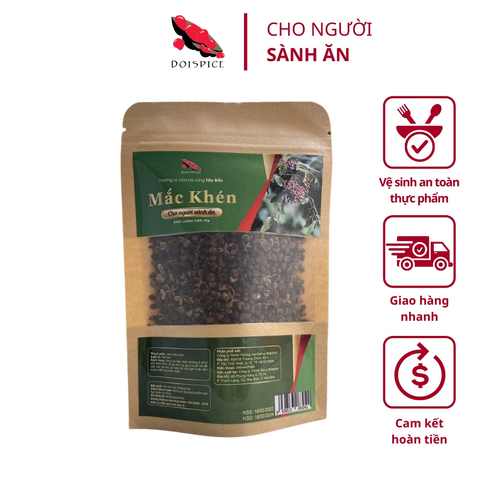 Hạt Mắc Khén Doispice chuẩn loại 1 cực thơm