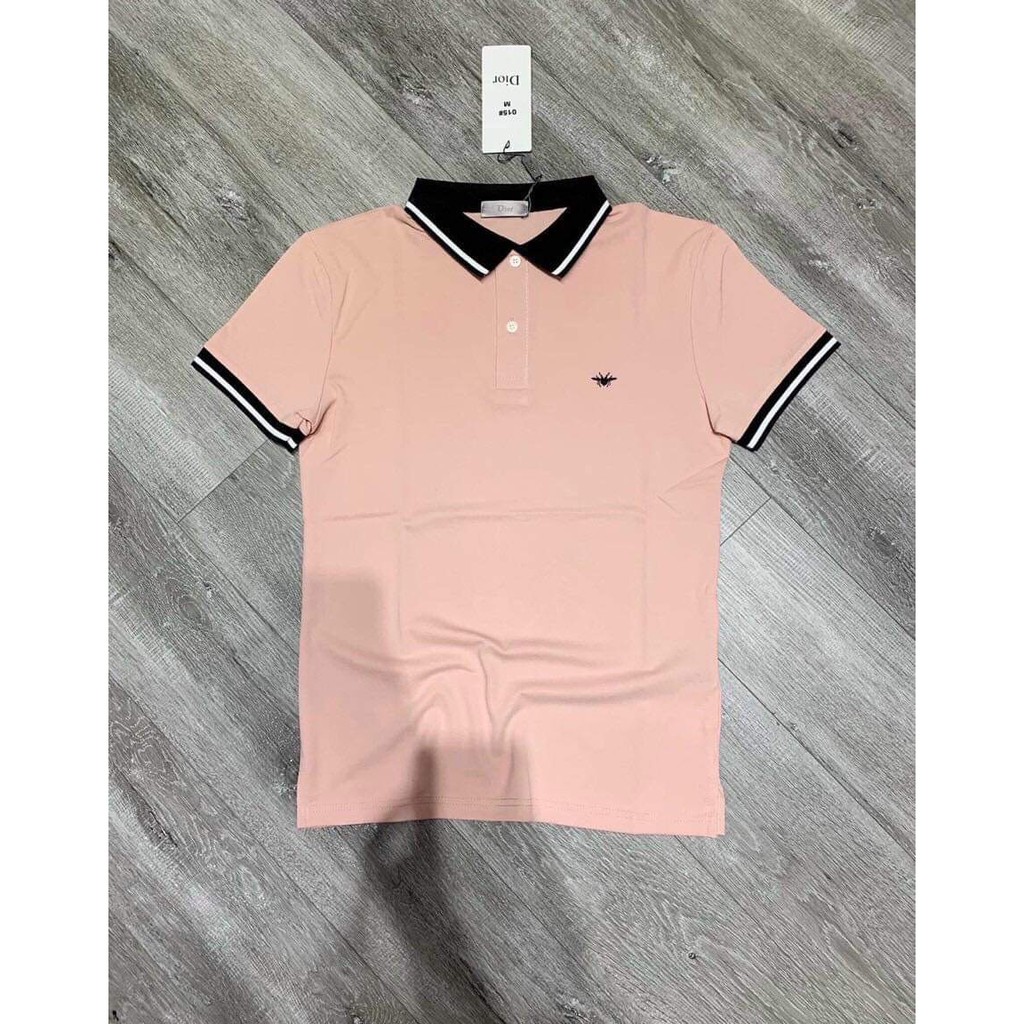 Áo Polo di ơ Thêu ong Viền cổ | BigBuy360 - bigbuy360.vn