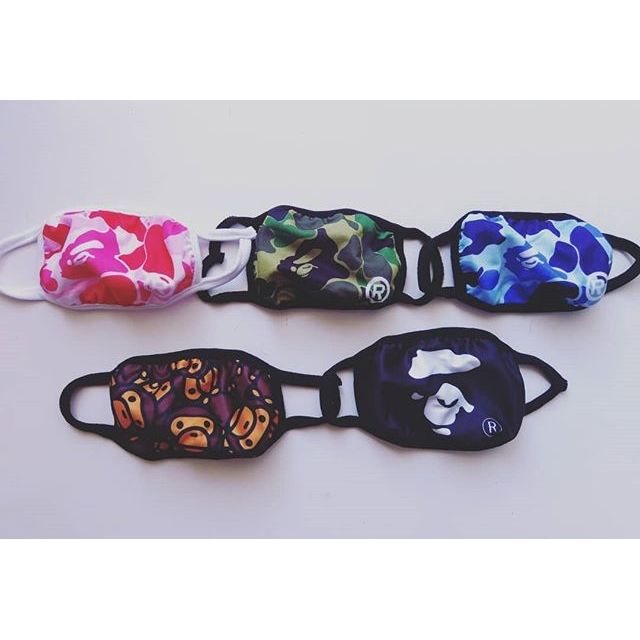 Khẩu trang vải Bape