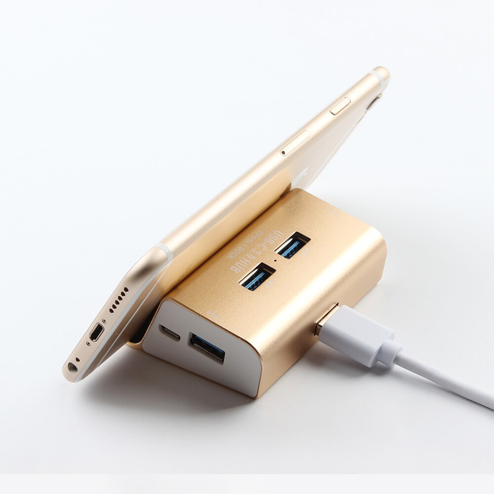 [COD Ready Stock]TypeC USB Hub+USBC+Holder for Phone Adapter Laptop Accessories