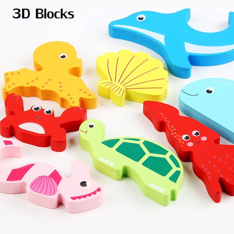 Đồ chơi bảng ghép hình gỗ 3d  - Đồ chơi giáo dục sớm Kumi toys