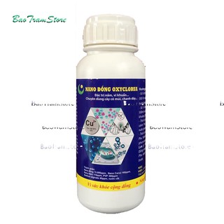 Dung dịch nano đồng oxyclorua HLC đặc trị nấm bệnh, vi khuẩn cho cây trồng chai 500ml.