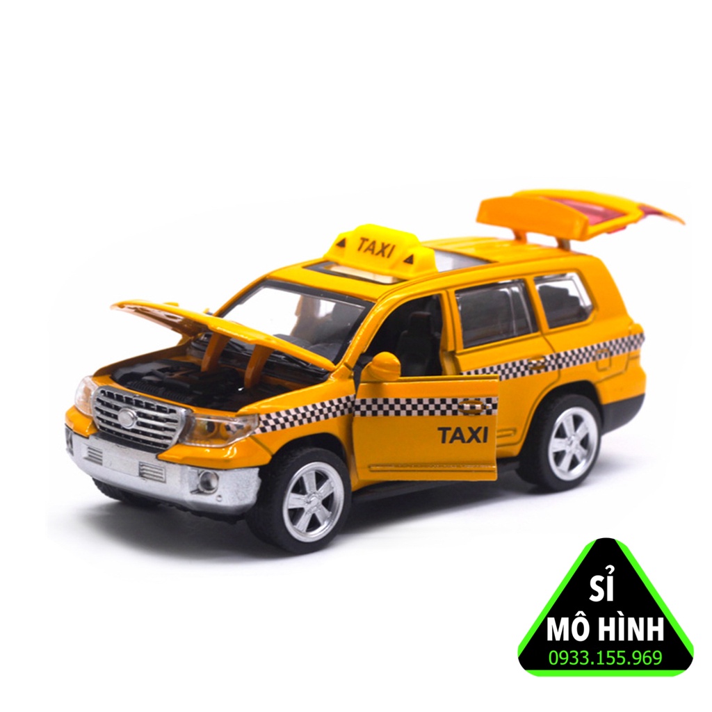 Mô hình xe Taxi Toyota bằng kim loại 1:36