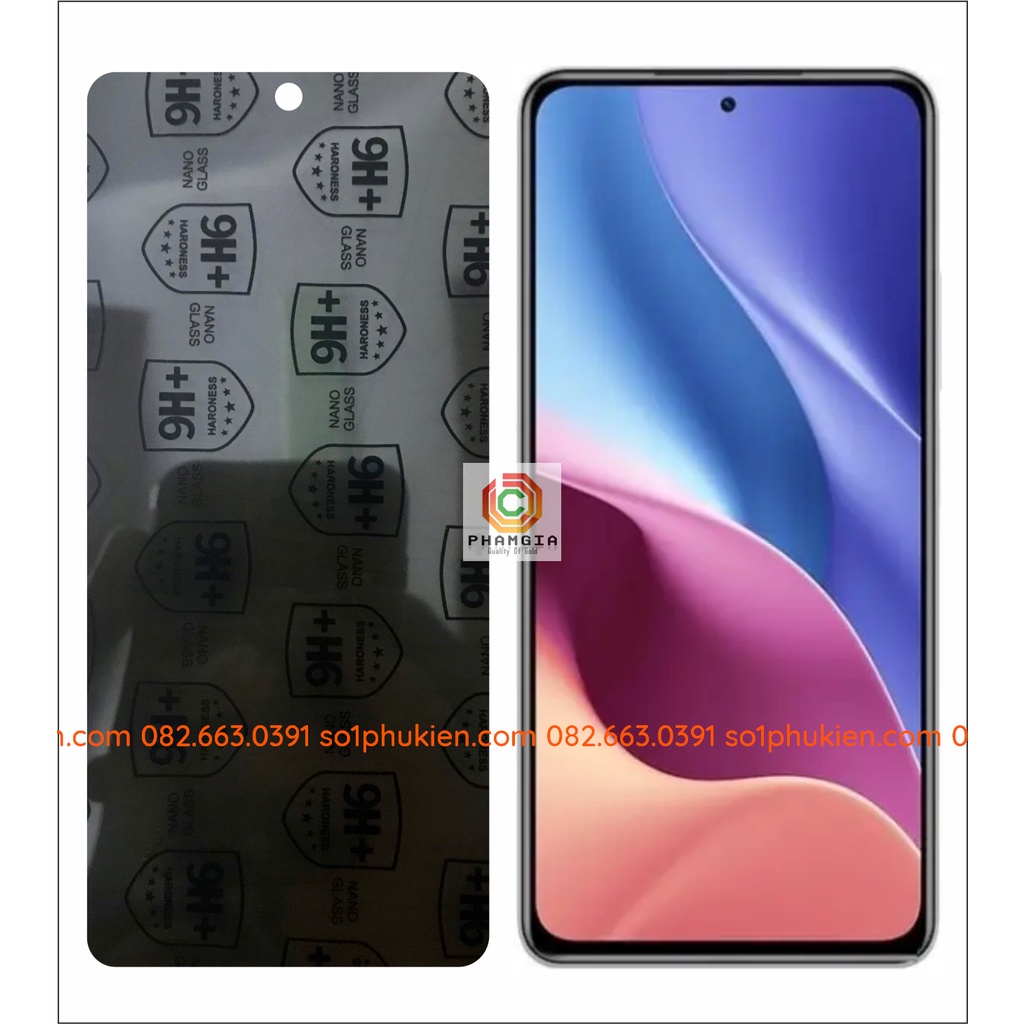 Dán cường lực chống nhìn trộm Xiaomi Poco F3 / K40 / K40 pro dẻo nano