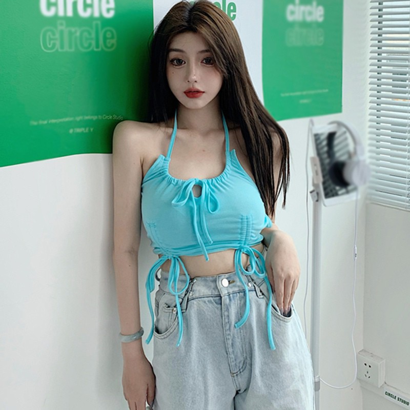 Áo sát nách phối dây rút phong cách thời trang quyến rũ cho phái nữ