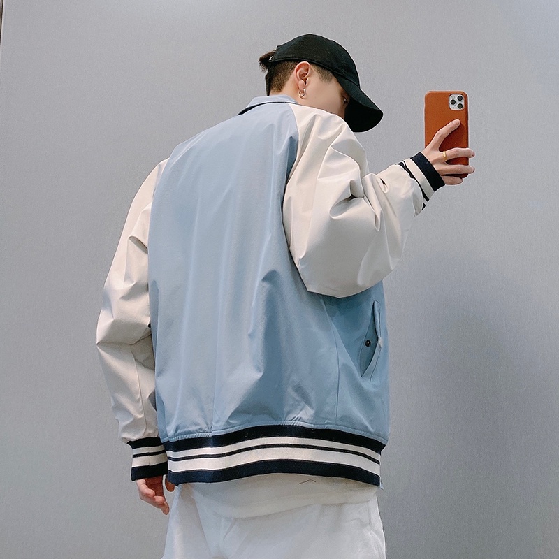 Áo Khoác Nam Nữ Tay Dài Có Cổ Màu Sắc Thời Trang