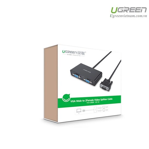 Dây Cáp Chia Ra 2 Cổng VGA Ugreen 40254 - Hàng Chính Hãng