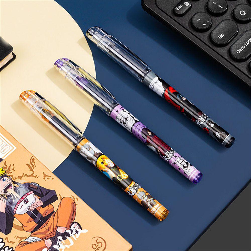CLEOES Bút Mực Gel Họa Tiết Hoạt Hình Naruto Dễ Thương Dùng Làm Quà Tặng Sinh Nhật