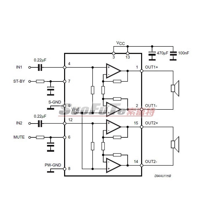 Bảng mạch khuếch đại công suất tda 7297 15w + 15w chất lượng cao