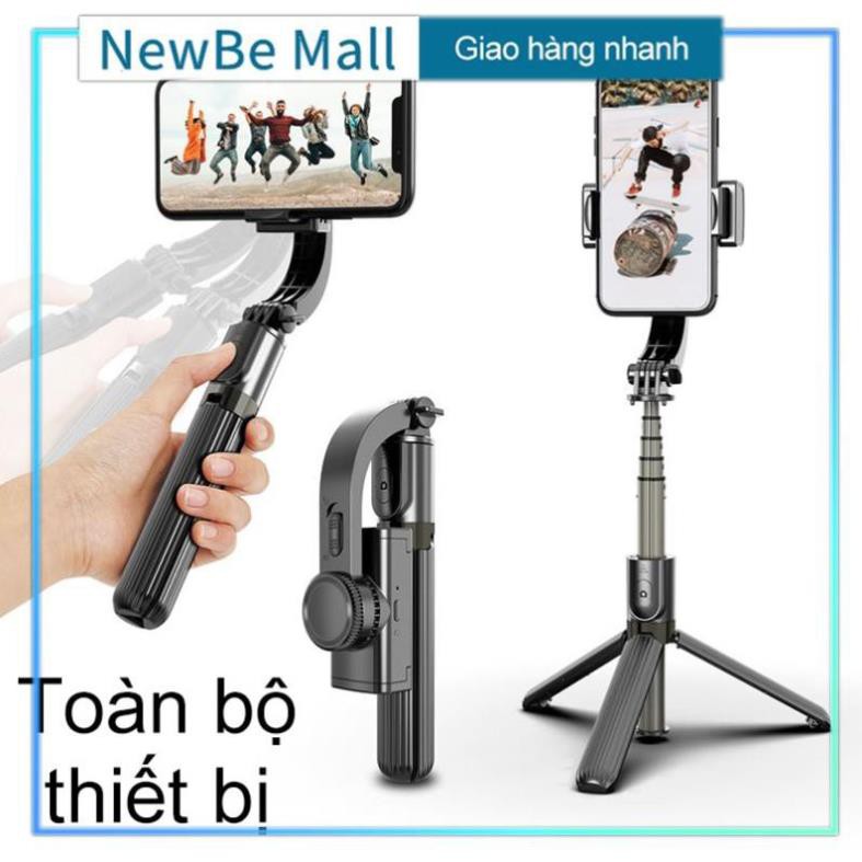 【BH 1 ĐỔI 1】Tay Cầm Chống Rung Điện Tử Gimbal L08 Có Bluetooth - Gimbal Điện Thoại Chống Rung - Có Chân Đỡ Tự Đứng-NBL08