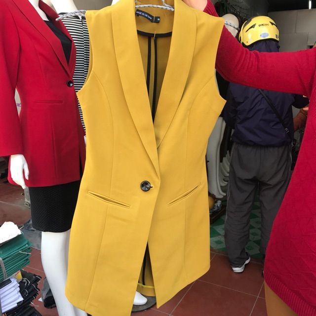 Áo Gile dáng dài