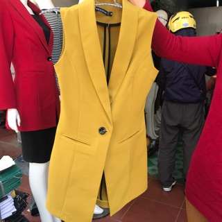 Áo Gile dáng dài