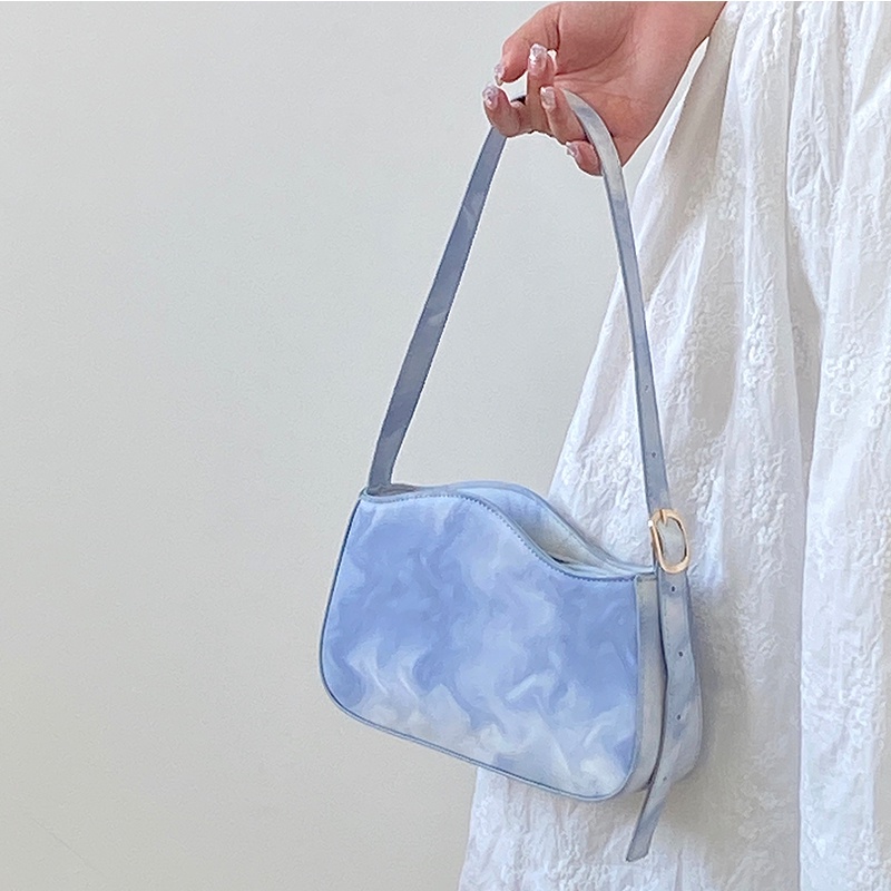 Túi Xách Đeo Vai Màu Xanh Mực Kiểu Dáng Hợp Thời Trang