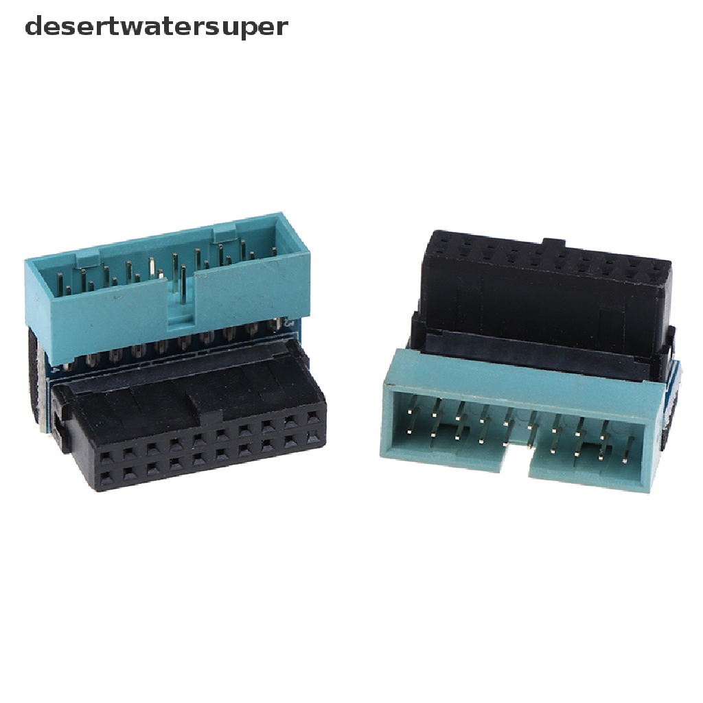 DSVN 1Pc 20pin USB 3.0 Male to Female Extension Adapter Up Down Angled 90 Degree .