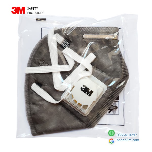 Khẩu trang 3M 9542V-KN95 [Lẻ] chính hãng-khẩu trang than hoạt tính chống bụi mịn PM2.5, chống hơi hóa chất cơ bản | BigBuy360 - bigbuy360.vn