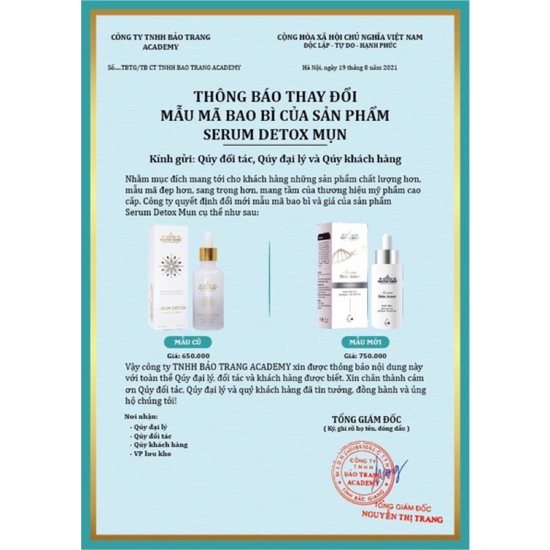 Serum Detox Mụn Acnes Doctor Queen