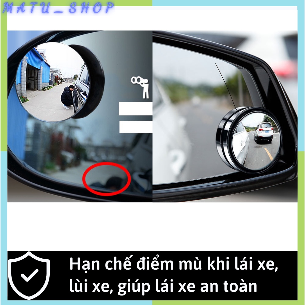 Gương cầu lồi ô tô gắn kính chiếu hậu xe hơi