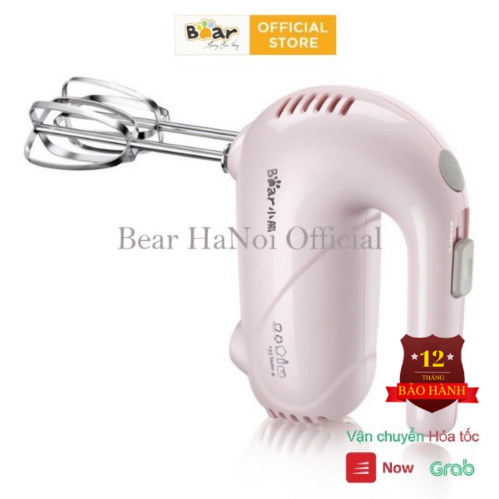 Máy Đánh Trứng Đánh Kem Mini Cầm Tay, 5 tốc độ  hàng Quốc Tế Chính Hãng Bear DDQ-A01G1