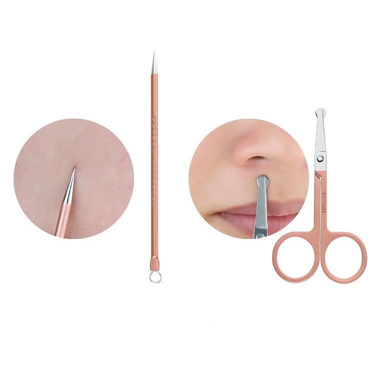 Bộ Bấm Móng Tay 18 Món Đa Năng Bằng Thép Không Gỉ