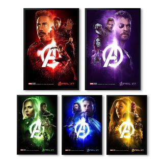 Tranh Treo Tường Hình Siêu Anh Hùng Marvel Độc Đáo