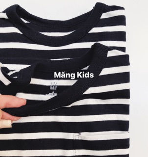 Áo Thun Chui Đầu Kẻ Đen Trắng Gap