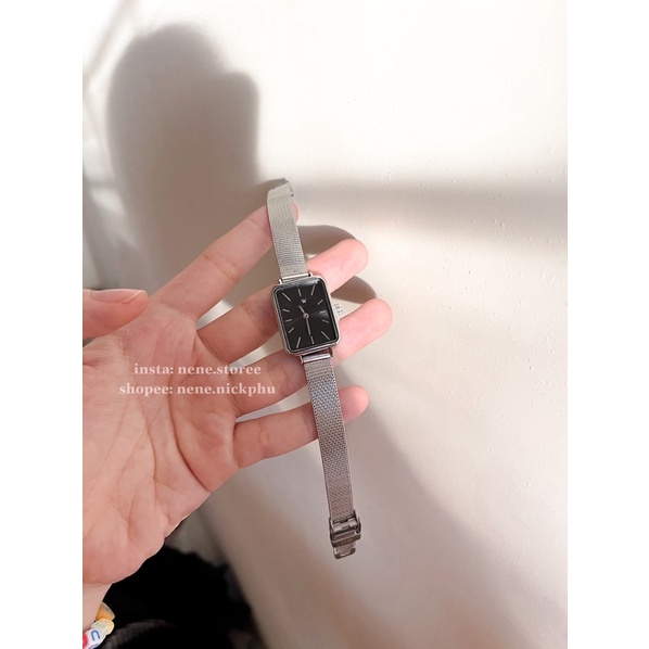 Đồng hồ W mặt vuông nữ dây thép kiểu dáng sang trọng cho tuổi teen | BigBuy360 - bigbuy360.vn