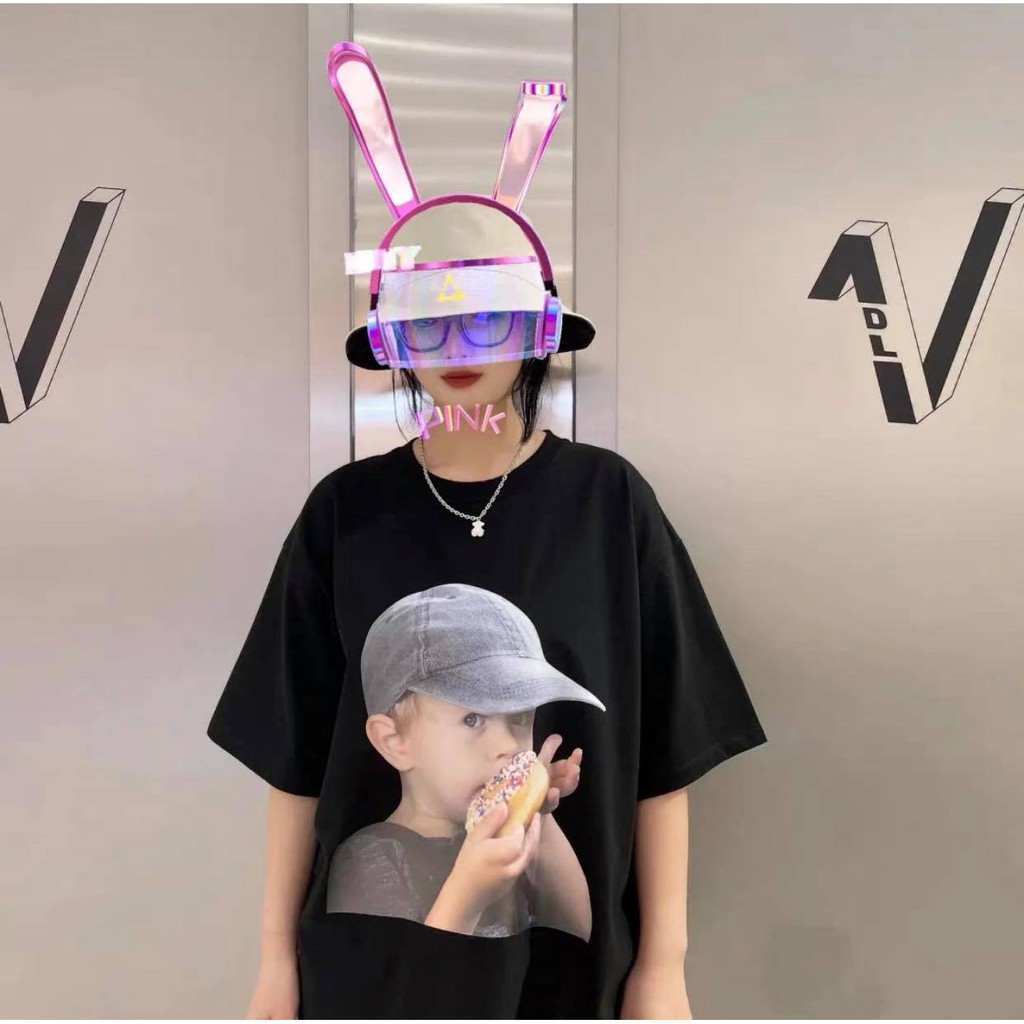 Áo thun tay lỡ ADLV đội mũ , áo cotton nam nữ unisex , Cocmer_vn
